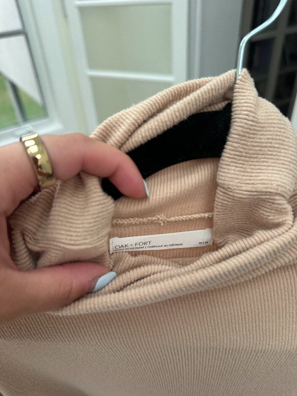 Women's Oak + Fort RIbbed Turtleneck Longsleeve